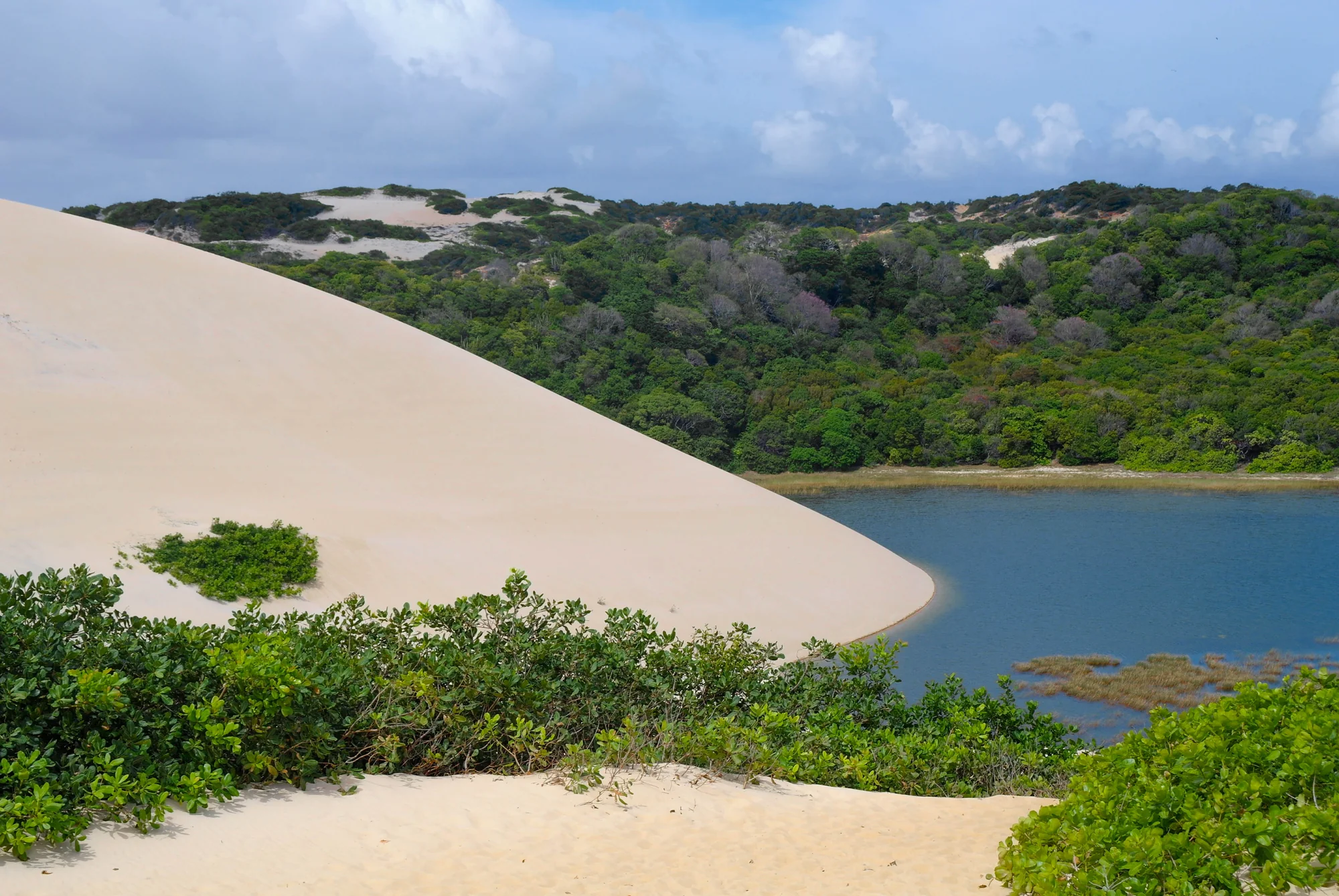 Dunas e lagoa de Genipabu, no Rio Grande do Norte